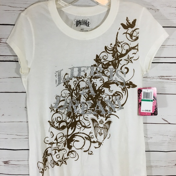 Blac Label PINK Short Sleeve T-Shirt Logo Graphics - Picture 7 of 8